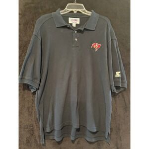 Starter NFL Tampa Bay Buccaneers Polo Shirt Short Sleeve XL‎